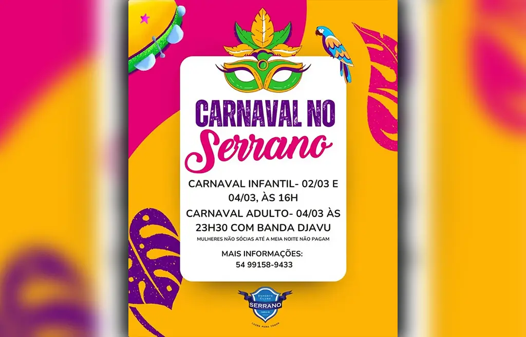 É carnaval, sabia?